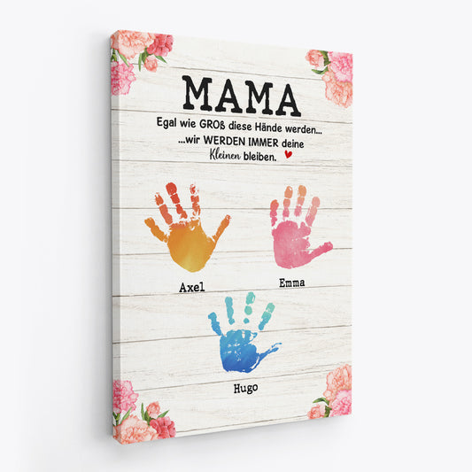 4766CGE2 egal wie gross diese hande werden personalisierte leinwand papa 4766C64AB