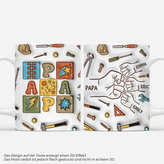 4780MGE1 3d druck effekt papa kinder werkzeug mit fausten personalisierte tasse papa 4780M5Q5B_5d63f738 e36f 48e3 ba7e 03da12a92a86
