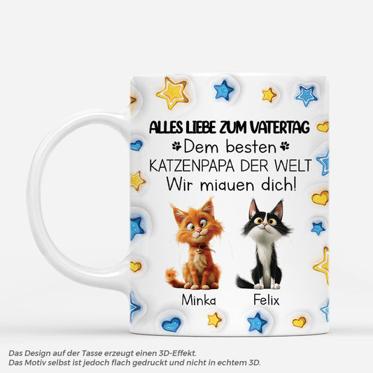 4797MGE1 3d druck effekt vatertag katzenpapa ich miau dich sterne katzen tasse personalisiert_ 4797M8T5D