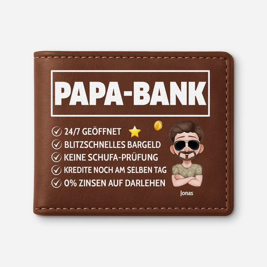 4839JGE1 papa bank cartoon geldborse herren personalisiert_ 4839JTTNB