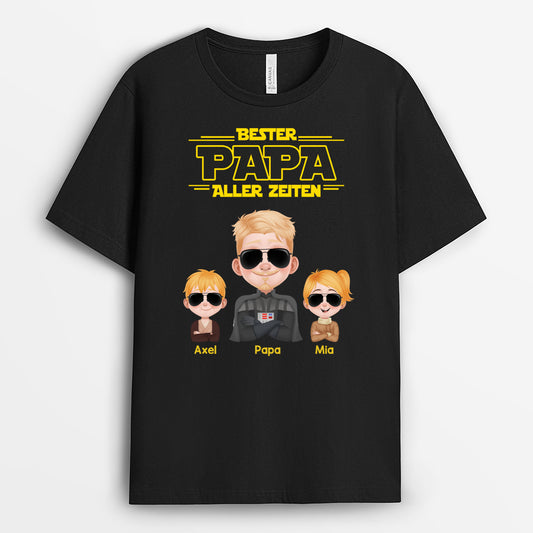 4843AGE1 bester papa aller zeiten cartoon armeemuster t shirt papa personalisiert_ 4843ATHAB