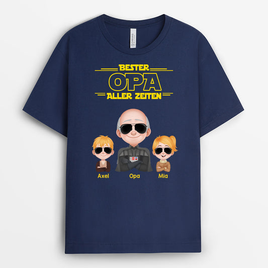4843AGE2 bester papa aller zeiten cartoon armeemuster t shirt papa personalisiert_ 4843ATHAB