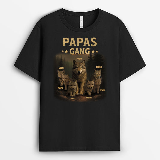 4847AGE1 papas gang wolf cooles t shirt papa personalisiert_ 4847A