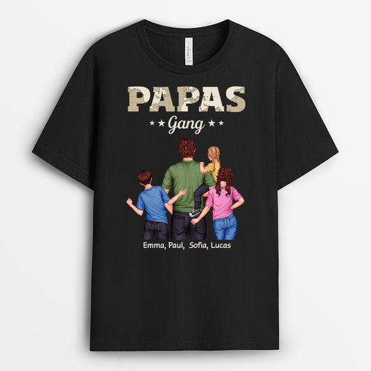 4855AGE1 papas gang weltkarte getragen von papa schwarzes t shirt papa personalisiert_ 4855AKL0B