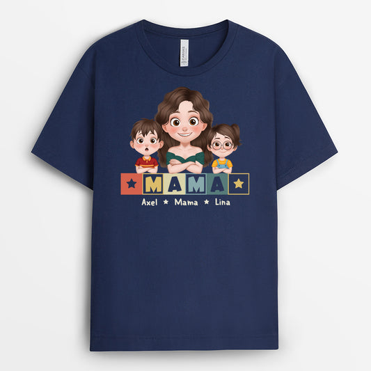 4862AGE2 papa cartoon t shirt papa personalisiert_ 4862A3KAB