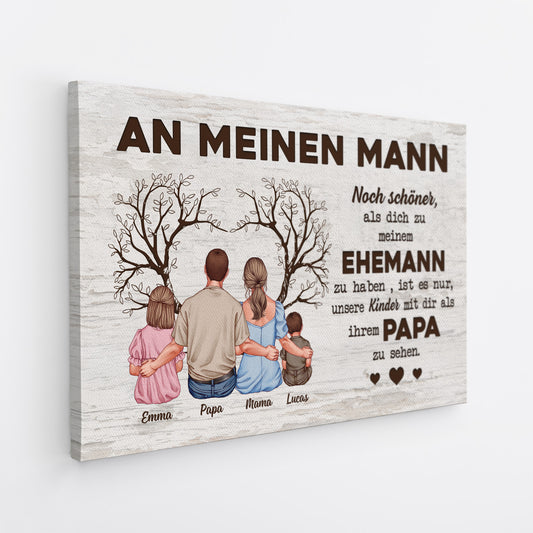 4864CGE2 an meinen mann schonnen vatertag personalisierte leinwand papa_ 4864C6YTB