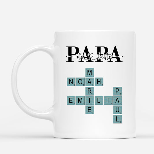 4884MGE1 papa kreuzwortratsel personalisierte tasse papa_ 4884M