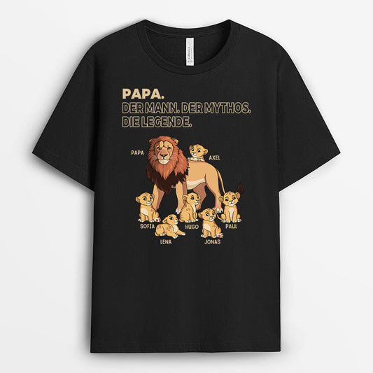 4890AGE1 papa der mann der mythos die legende lowe t shirt papa personalisiert_ 4890AKL8B