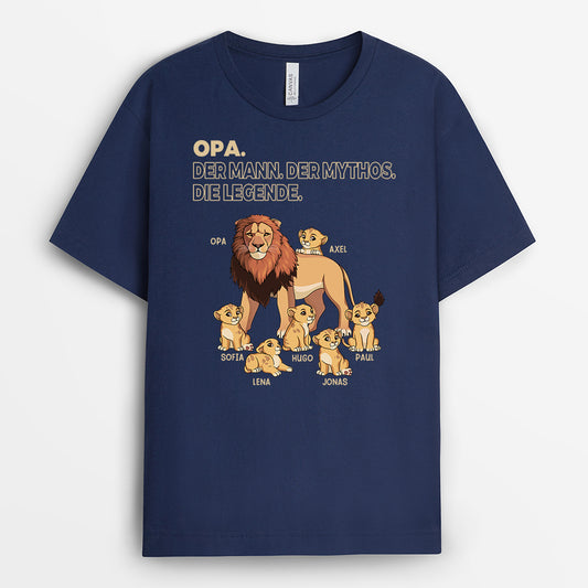 4890AGE2 papa der mann der mythos die legende lowe t shirt papa personalisiert_ 4890AKL8B