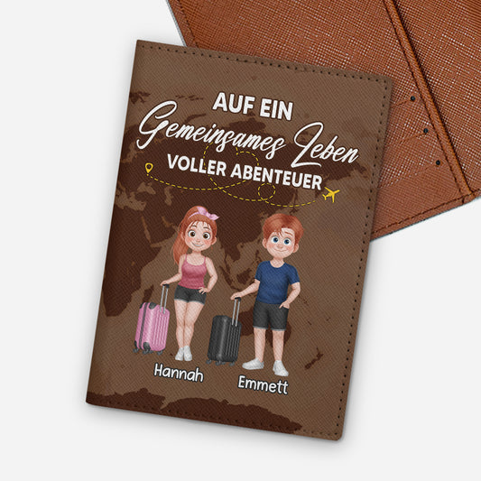 4966OGE1 auf ein gemeinsames leben voller abenteuer reisepasshulle personalisiert_ paar 4966OTVMG
