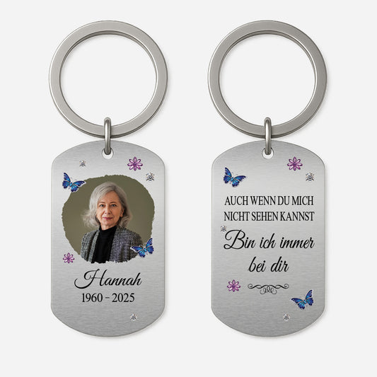 4995JGE1 ich bin immer bei dir aluminium schlusselanhanger papa personalisiert_ zur erinnerung mit foto 4995JTKMB
