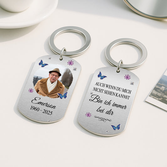 4995JGE2 ich bin immer bei dir aluminium schlusselanhanger papa personalisiert_ zur erinnerung mit foto 4995JTKMB