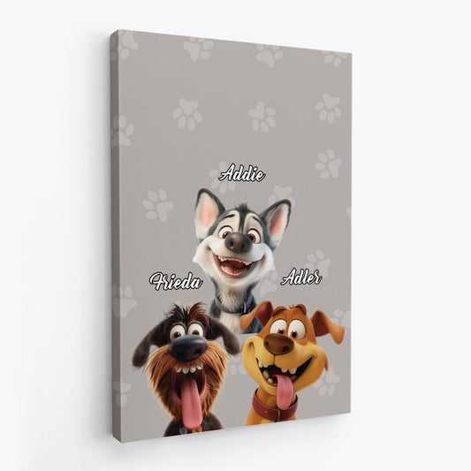 5032CGE2 hund pfoten personalisierte leinwand hund_ 5032CKK5C