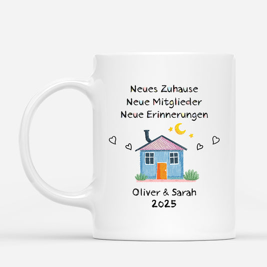 5038MGE1 neues zuhause neue mitglieder neue erinnerungen farbe paar tassen personalisiert zum einzug 5038MTLNG