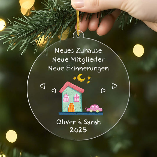 5038OGE2 neues zuhause neue mitglieder neue erinnerungen farbe personalisierte acyl ornamente_ paar zum einzug 5038OTLNG