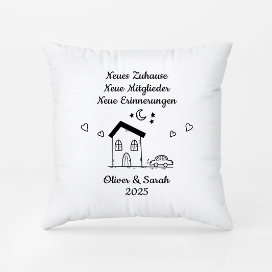 5039PGE2 neues zuhause spruch personalisierte kissen mit namen_ paar 5039P
