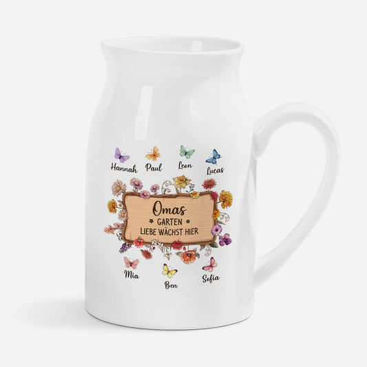 5056OGE1 omas garten liebe wachst hier keramik vase personalisiert_ oma 5056O8GAA