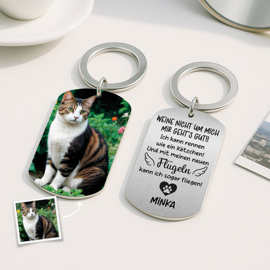 5065JGE2 weine nicht um mich schlusselanhanger hund personalisiert_ mit foto zur erinnerung 5065J6LND