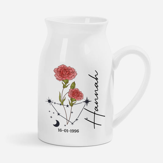 5073OGE1 blumen und tierkreiszeichen keramik vase personalisiert_ frauen 5073O8L7A