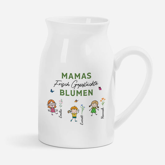 5081OGE1 mamas frisch gepfluckte blumen keramik vase personalisiert_ mama 5081O6TMA