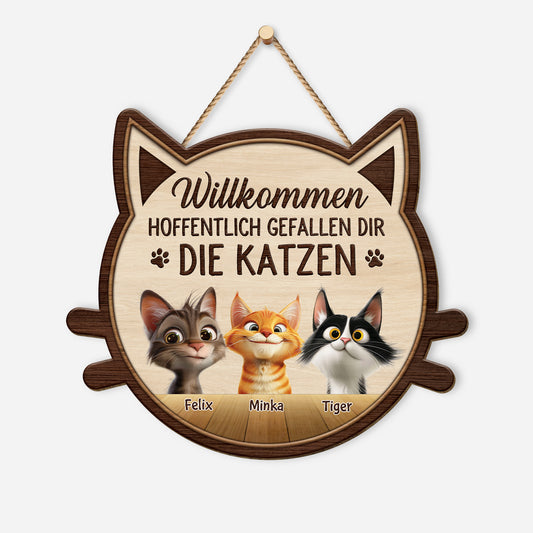 5121QGE1 willkommen hoffentlich gefallen dir die katzen holzschild personalisiert_ katzen 5121Q3YMD