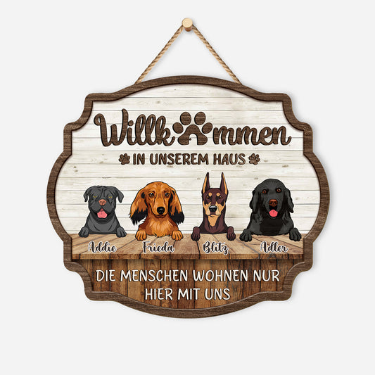 5135QGE1 willkommen in unserem haus holzschild personalisiert_ hunde 5135QKYNC