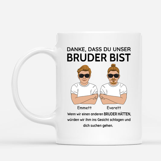 5145MGE1 danke dass du mein bruder bist personalisierte tasse geschwister lustig 5145MKGME