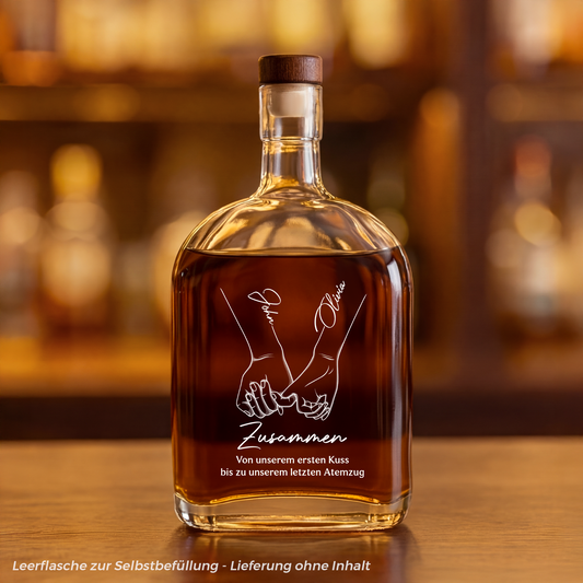 5150AGE1 vom ersten kuss bis zum letzten atemzug personalisierte whiskyflasche paar 5150aitfg