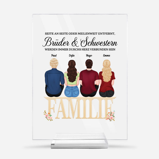 5152RGE1 bruder schwestern personalisierte acryl plakette familie 5152RTLMI