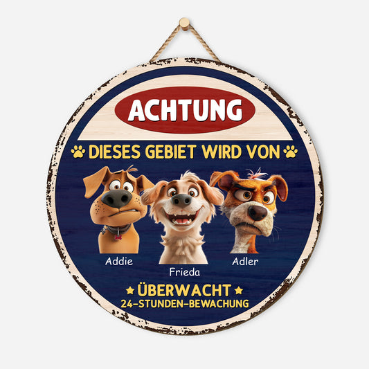 5160QGE1 bereich patrouilliert von holzschild personalisiert_ hunde 5160QKGMC
