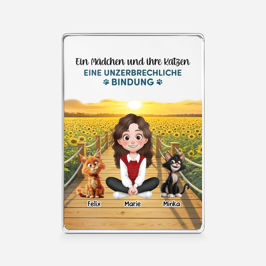 5171RGE1 ein madchen und ihre katzen cartoon personalisierte acryl plakette katzen 5171R8QZD_2563ea3d c9f5 44a9 86a4 3d089f7c8cb4