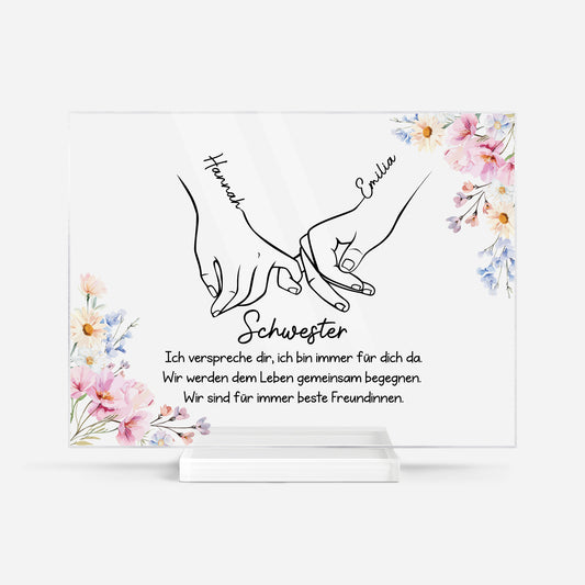 5177RGE1 bestie schwester personalisierte acryl plakette beste freundinnen 5177R6LQA