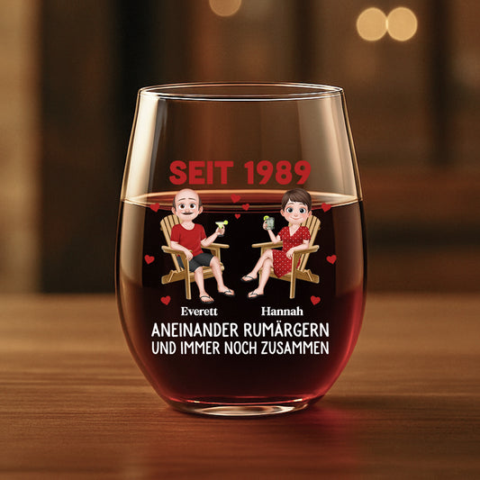 5194IGE1 20 jahre rumargern und immer noch zusammen personalisiertes weinglas ohne stiel paar 5194I8YMG