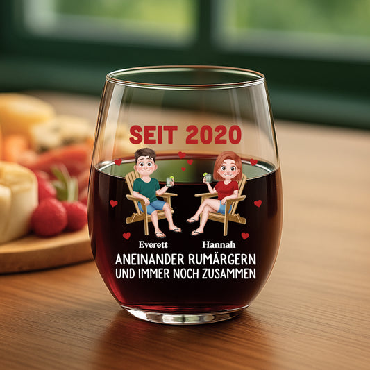 5194IGE2 20 jahre rumargern und immer noch zusammen personalisiertes weinglas ohne stiel paar 5194I8YMG
