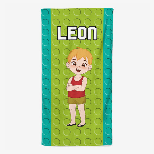 5226BGE1 kind bausteine muster strandtuch personalisiert_ kinder 5226BT6MK