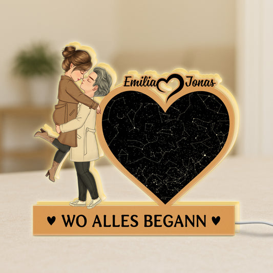 5265LGE1 wo alles begann personalisierte lightbox_ paar 5265LT6NG