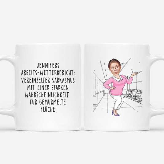 5317MGE1 arbeits wetterbericht lustige tassen personalisieren name_ kollegen mit gesicht 5317M8T7O