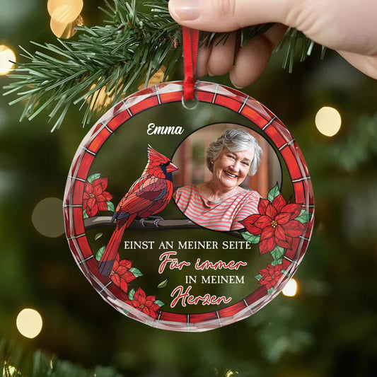 5341OGE2 erinnerungen spruche personalisierte glas ornamente mit foto zur erinnerung 5341OKHAB