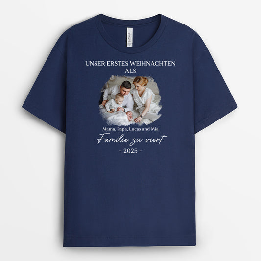 5350AGE2 unser erstes weihnachten als familie familien shirts personalisiert_ weihnachten mit foto 5350AKQ0I