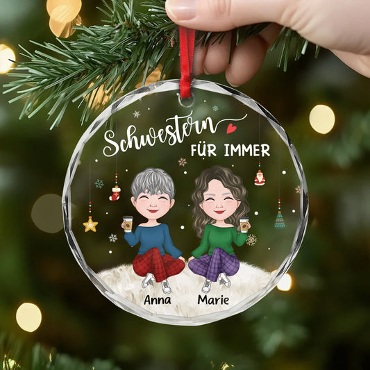 5352OGE2 schwestern fur immer personalisierter weihnachtsschmuck_ aus glas beste freundinnen 5352O8VNF