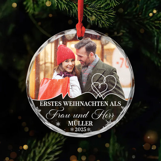 5355OGE1 erstes weihnachten personalisierter weihnachtsschmuck_ aus glas paar mit foto 5355OTLQG