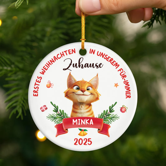 5362OGE2 erstes weihnachten in meinem fur immer zuhause personalisierter weihnachtsschmuck_ aus keramik katzen 5362O8VZD