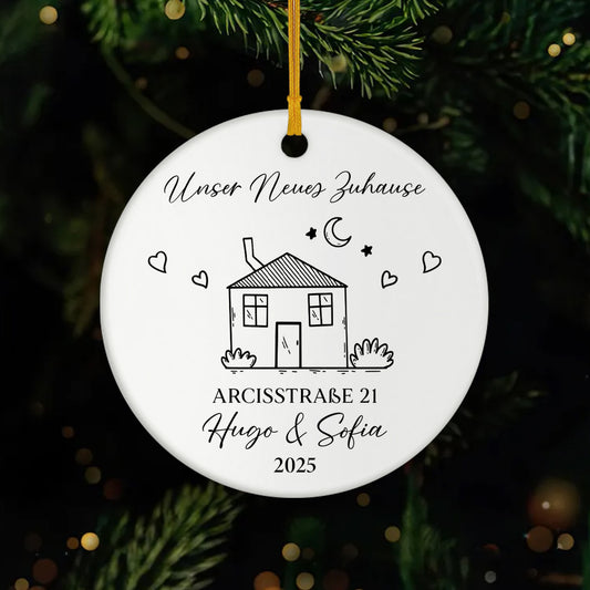 5385OGE1 die familie personalisierte keramik ornamente familie mit foto 5385OKLZI