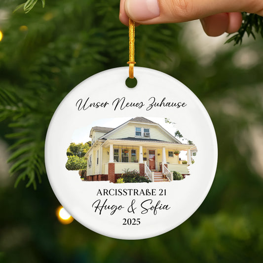 5385OGE2 die familie personalisierte keramik ornamente familie mit foto 5385OKLZI