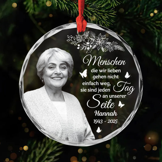 5399OGE1 ich bin immer bei dir personalisierte glas ornamente mit foto zur erinnerung mama 5399O8MNA