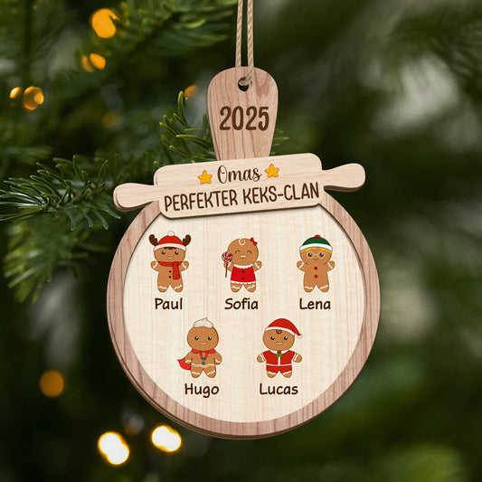 5412OGE1 omas perfekter keks clan personalisierte 2 schicht holz ornamente weihnachten oma 5412OKTZA_a60dc420 7132 4183 a95d dbd2b7f338b7
