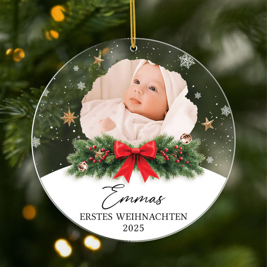 5413OGE1 erstes weihnachten personalisierter weihnachtsschmuck_ acryl baby mit foto 5413OKV0K