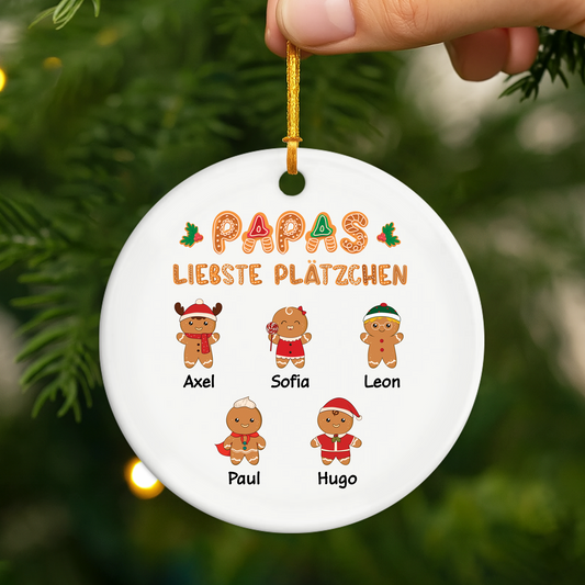 5438OGE2 omas liebste platzchen personalisierte weihnachtsschmuck aus keramik oma 5438OKZ0A