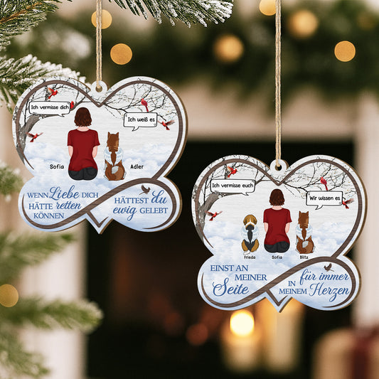 5445OGE2 spruche gedenken hund personalisierte 1 schicht holz ornamente 5445OKVZC