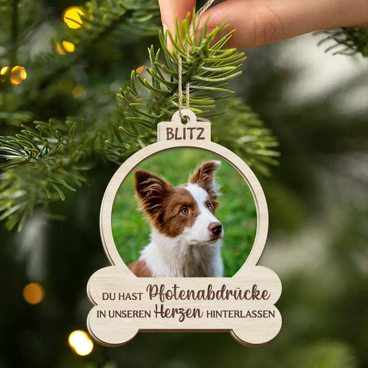5458OGE2 spruche mein hund mein leben_ personalisierte 2 schicht holz ornamente weihnachten hunde mit foto 5458O8QZC